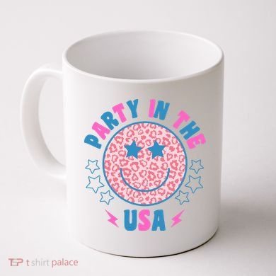 Party In The Usa Retro Star Smile Coffee Mug