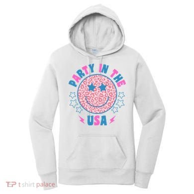 Party In The Usa Retro Star Smile Women's Hoodie
