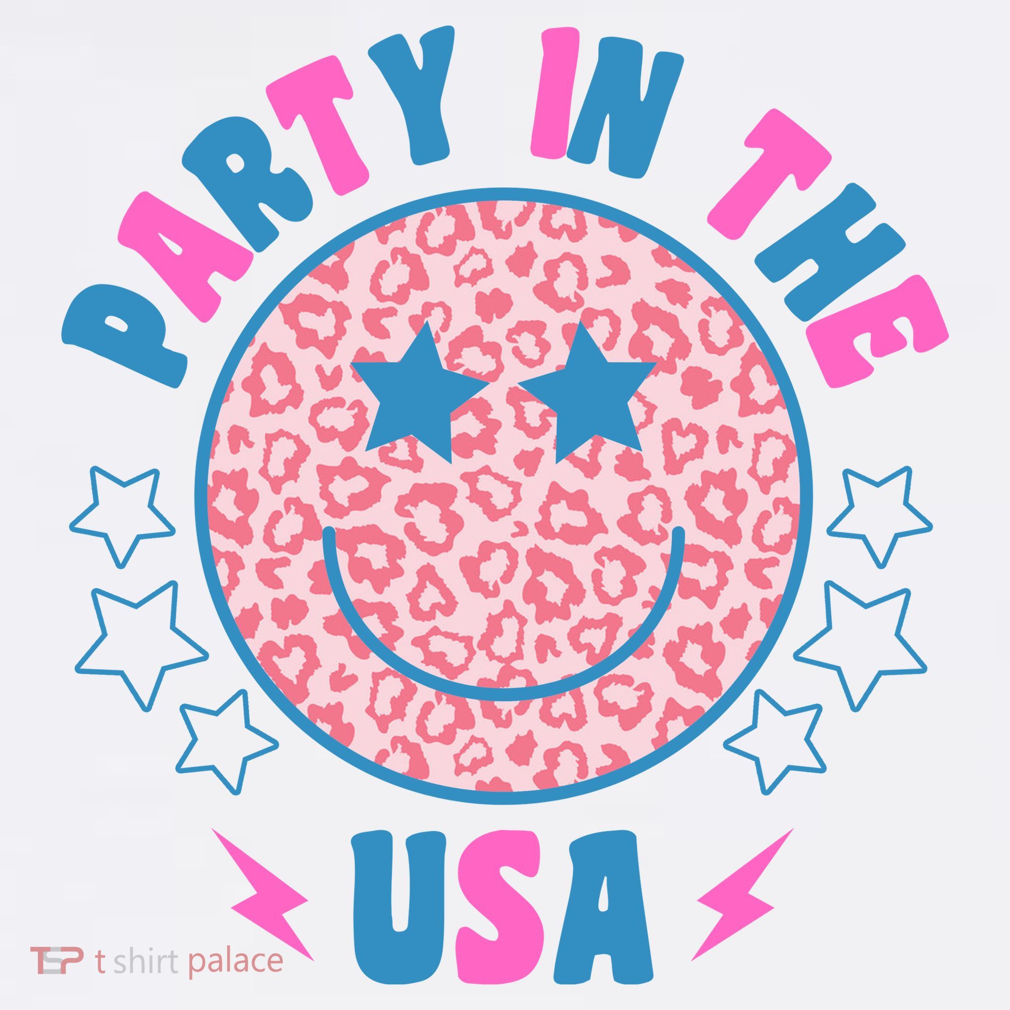 Party In The Usa Retro Star Smile Women's Hoodie