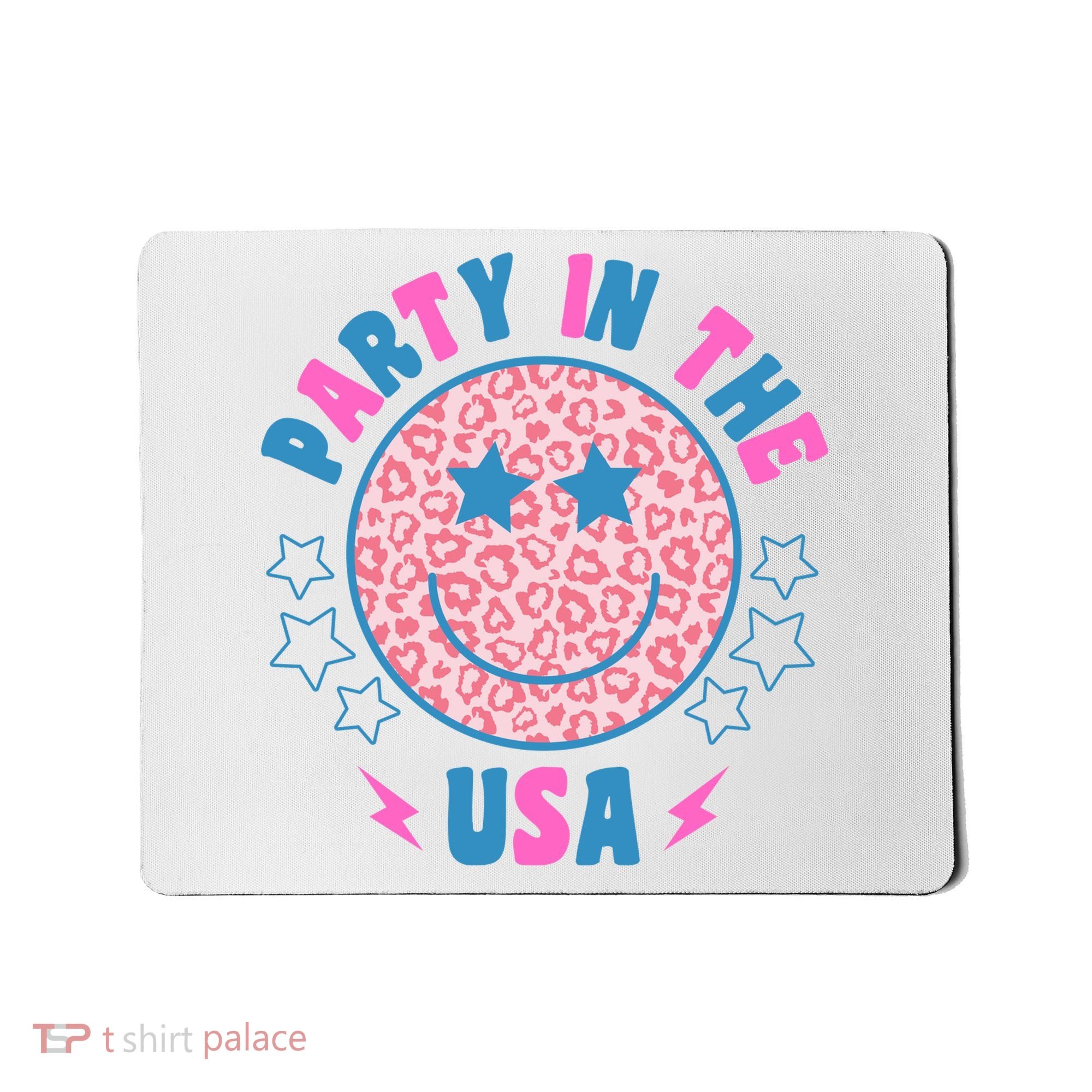 Party In The Usa Retro Star Smile Mousepad