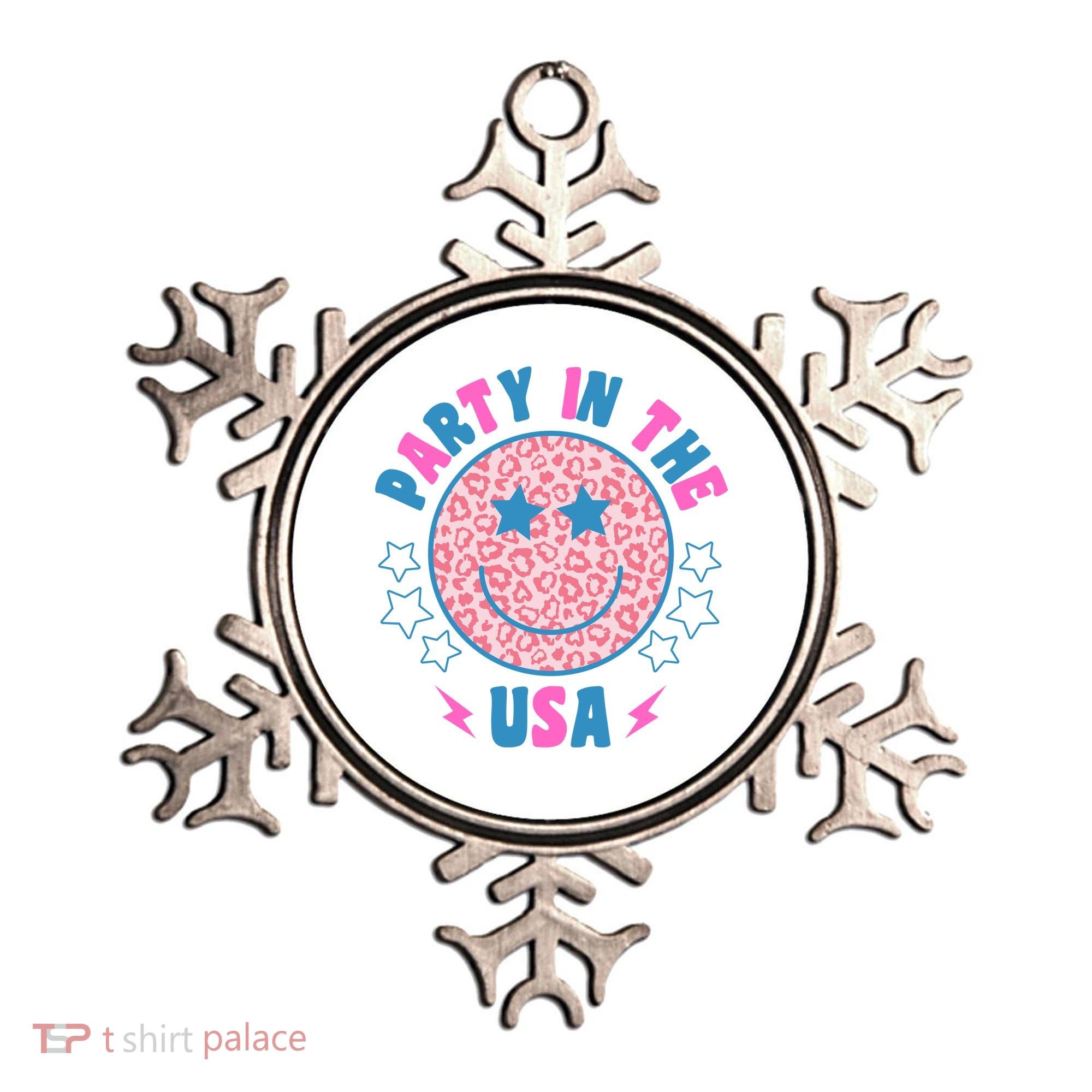 Party In The Usa Retro Star Smile Ornament