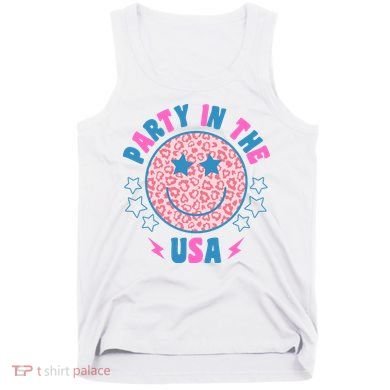 Party In The Usa Retro Star Smile Tank Top