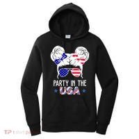 Party In The Usa Hair Bun 4th Of July Women's Hoodie thumb 0