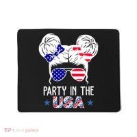 Party In The Usa Hair Bun 4th Of July Mousepad thumb 0