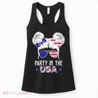 Party In The Usa Hair Bun 4th Of July Women's Tank Top thumb 0