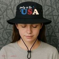 Party In The USA Holiday Festive Bucket Hat thumb 3