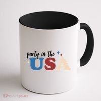 Party In The USA Holiday Festive Coffee Mug thumb 1