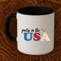Party In The USA Holiday Festive Coffee Mug thumb 2
