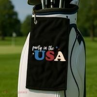 Party In The USA Holiday Festive Golf Towel thumb 2