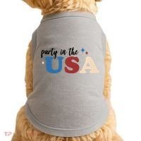 Party In The USA Holiday Festive Doggie Tank thumb 0