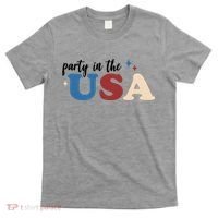 Party In The USA Holiday Festive T-Shirt thumb 0