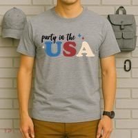 Party In The USA Holiday Festive T-Shirt thumb 6