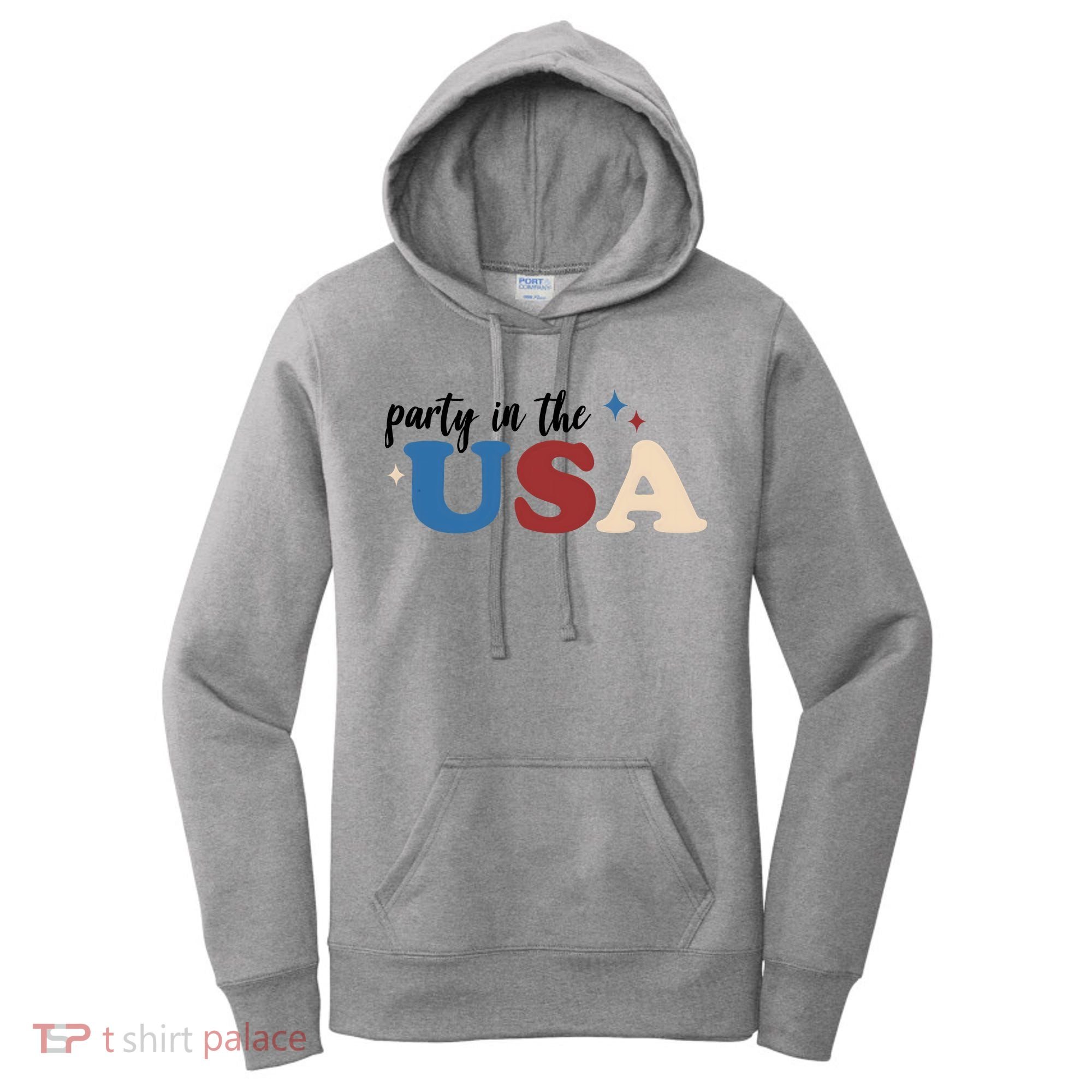 Party In The USA Holiday Festive Women's Hoodie
