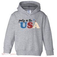 Party In The USA Holiday Festive Toddler Hoodie thumb 0
