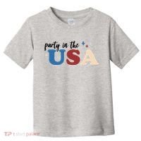 Party In The USA Holiday Festive Toddler T-Shirt thumb 0