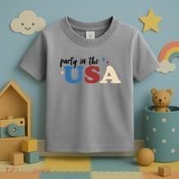 Party In The USA Holiday Festive Toddler T-Shirt thumb 3