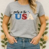 Party In The USA Holiday Festive Women's T-Shirt thumb 2
