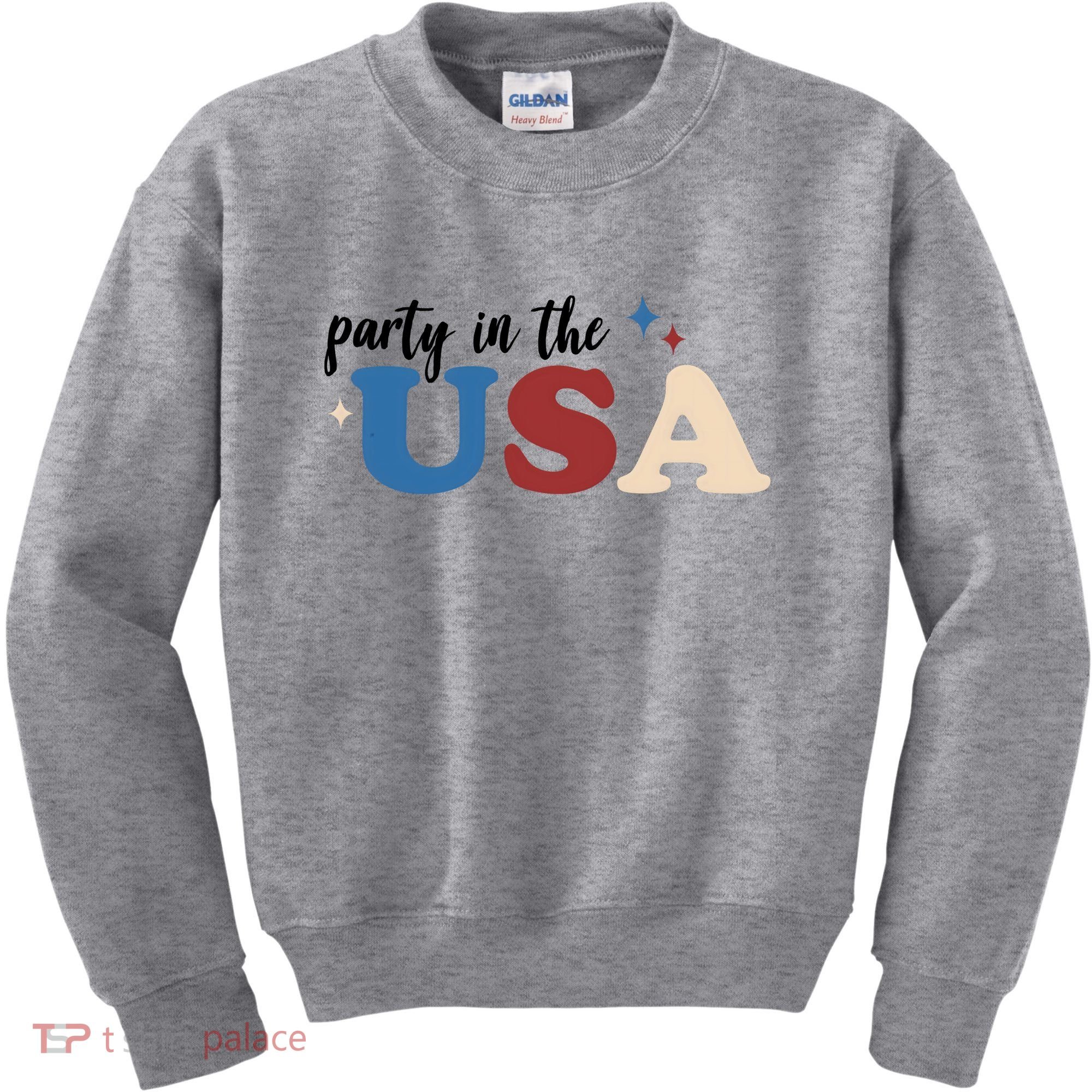 Party In The USA Holiday Festive Kids Sweatshirt