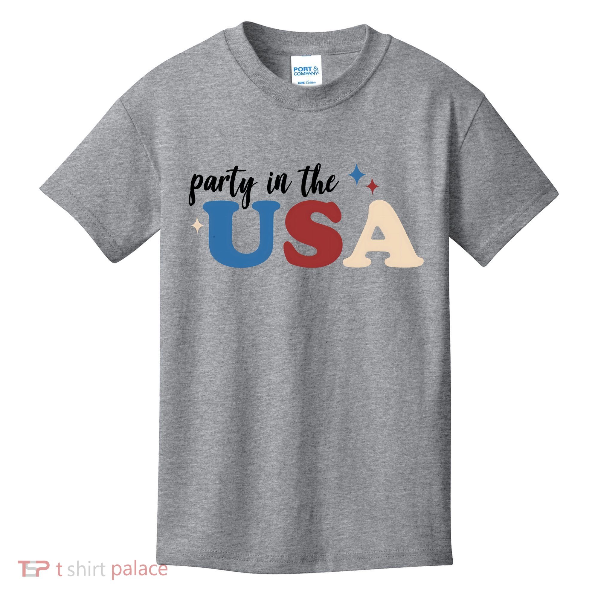 Party In The USA Holiday Festive Kids T-Shirt