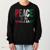 Peace In The Middle East Palestine Flag Women's Sweatshirt thumb 0