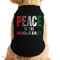 Peace In The Middle East Palestine Flag Doggie Tank thumb 0