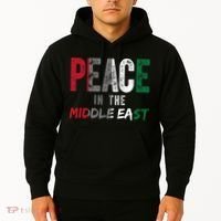 Peace In The Middle East Palestine Flag Hoodie thumb 2