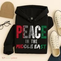 Peace In The Middle East Palestine Flag Hoodie thumb 4
