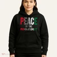 Peace In The Middle East Palestine Flag Hoodie thumb 5