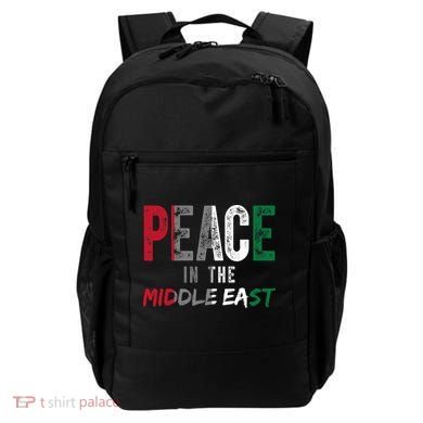 Peace In The Middle East Palestine Flag Backpack