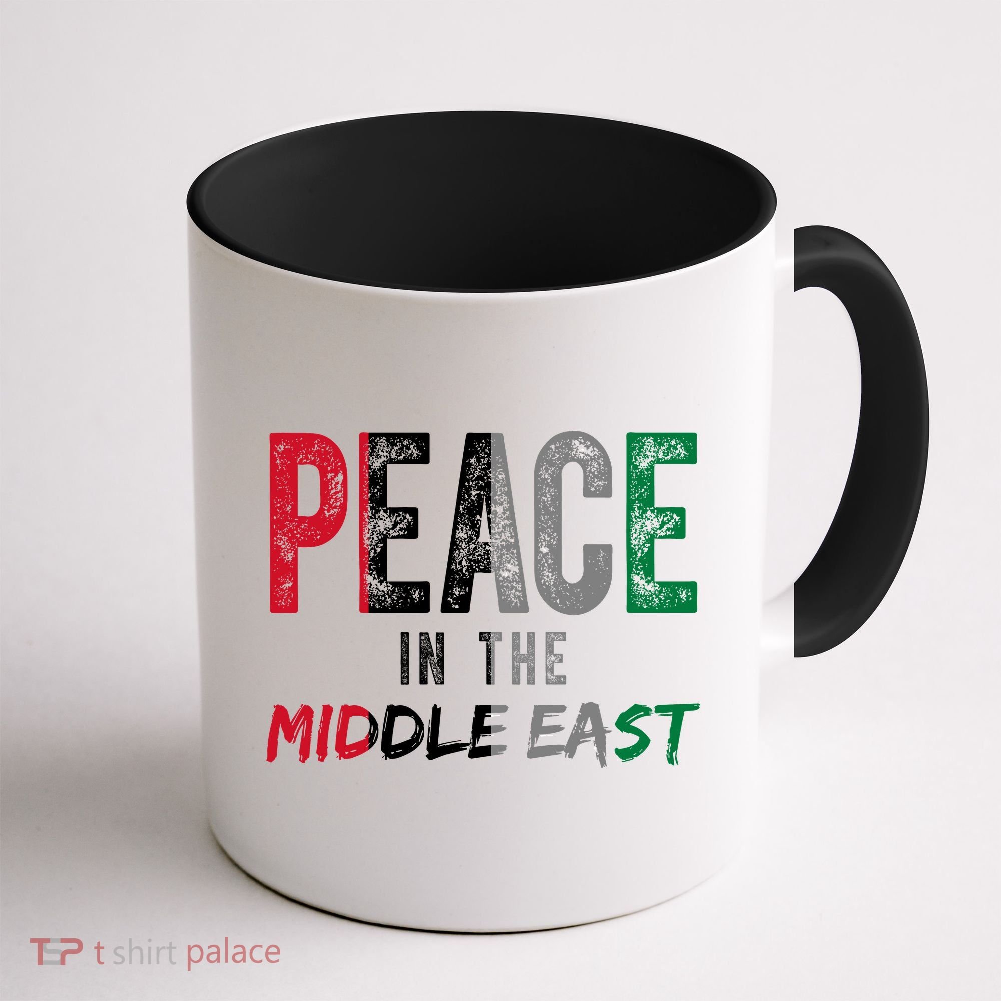 Peace In The Middle East Palestine Flag Coffee Mug