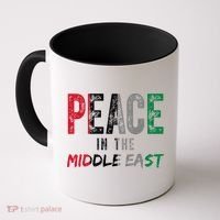 Peace In The Middle East Palestine Flag Coffee Mug thumb 0