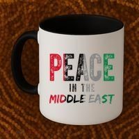 Peace In The Middle East Palestine Flag Coffee Mug thumb 2