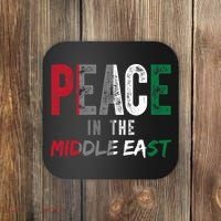 Peace In The Middle East Palestine Flag Coaster thumb 0