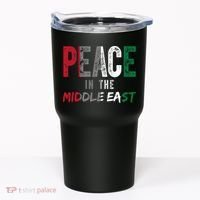 Peace In The Middle East Palestine Flag Tumbler thumb 0