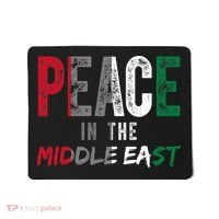 Peace In The Middle East Palestine Flag Mousepad thumb 0