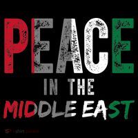 Peace In The Middle East Palestine Flag Ornament thumb 1