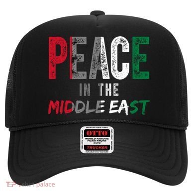 Peace In The Middle East Palestine Flag Hat