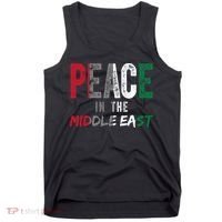 Peace In The Middle East Palestine Flag Tank Top thumb 0