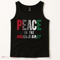 Peace In The Middle East Palestine Flag Tank Top thumb 2