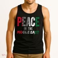 Peace In The Middle East Palestine Flag Tank Top thumb 3
