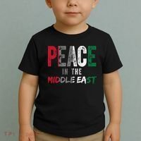 Peace In The Middle East Palestine Flag Toddler T-Shirt thumb 2