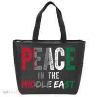 Peace In The Middle East Palestine Flag Tote Bag thumb 0
