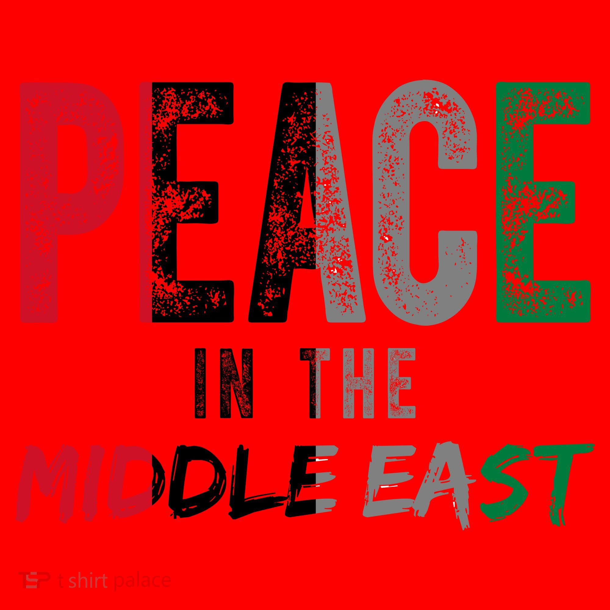 Peace In The Middle East Palestine Flag Santa Hat