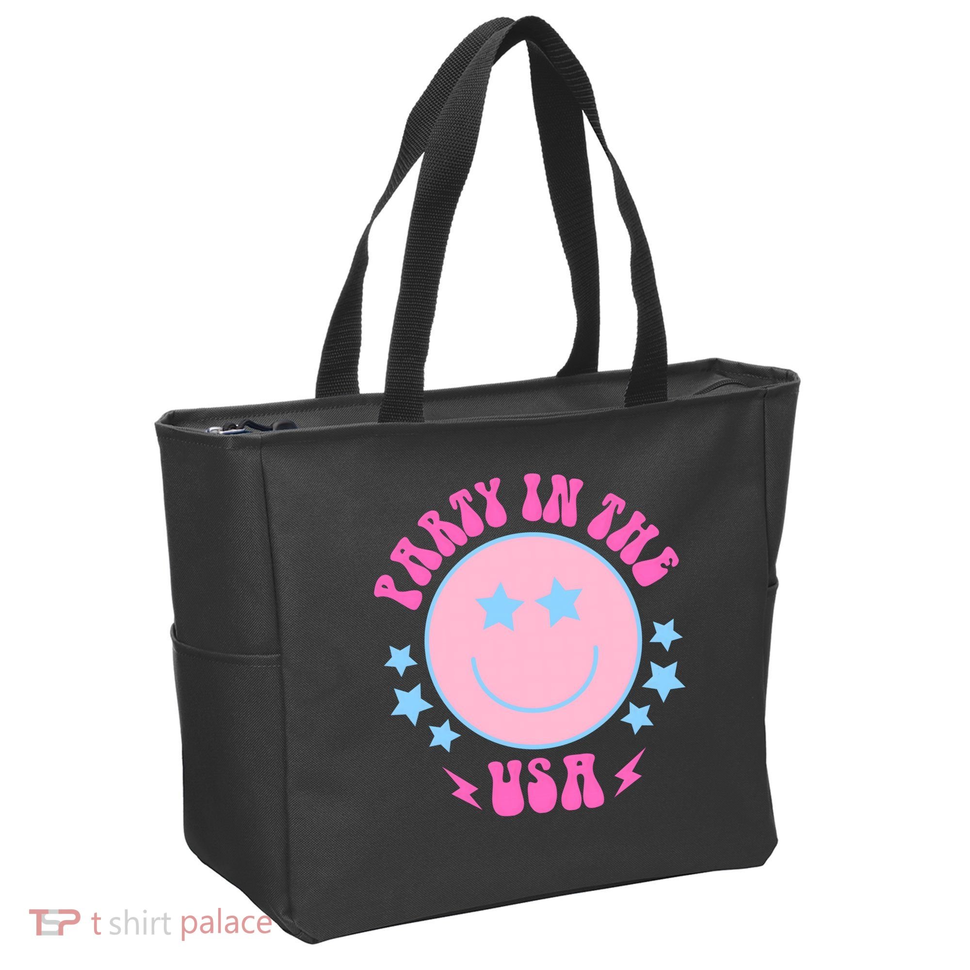 Party In The USA Retro Star Smile Tote Bag