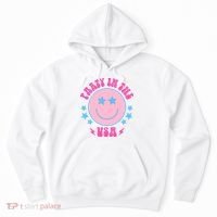 Party In The USA Retro Star Smile Hoodie thumb 0