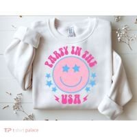 Party In The USA Retro Star Smile Sweatshirt thumb 2