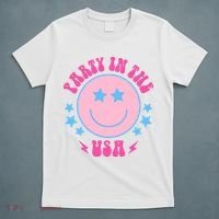 Party In The USA Retro Star Smile T-Shirt thumb 5