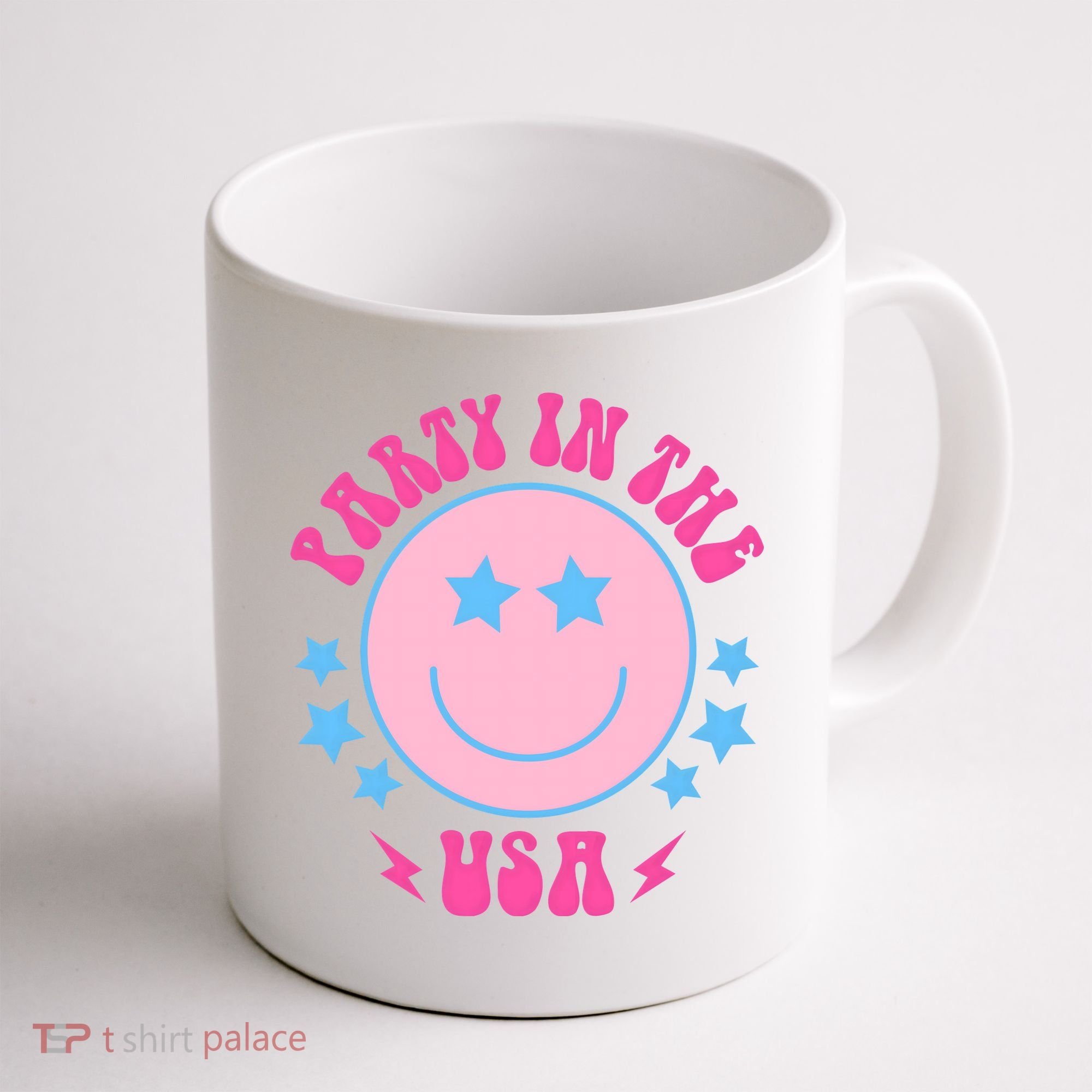 Party In The USA Retro Star Smile Coffee Mug
