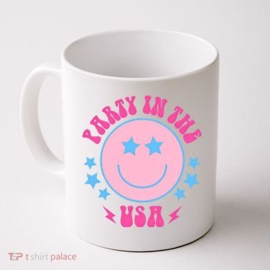 Party In The USA Retro Star Smile Coffee Mug
