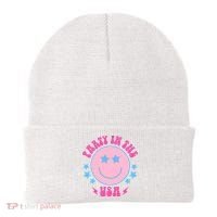 Party In The USA Retro Star Smile Beanie thumb 0
